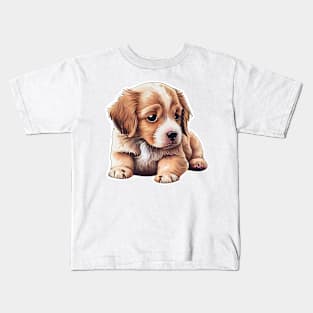 dog puppy cute sticker Kids T-Shirt